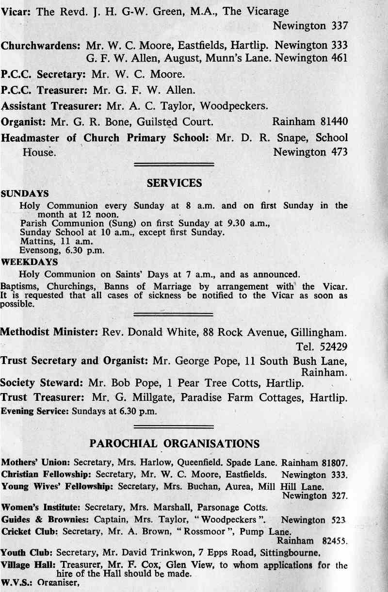 Parish Magazine page number 2 for Jul 1965