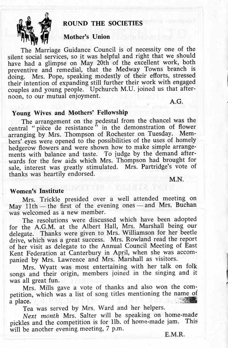 Parish Magazine page number 6 for Jun 1965