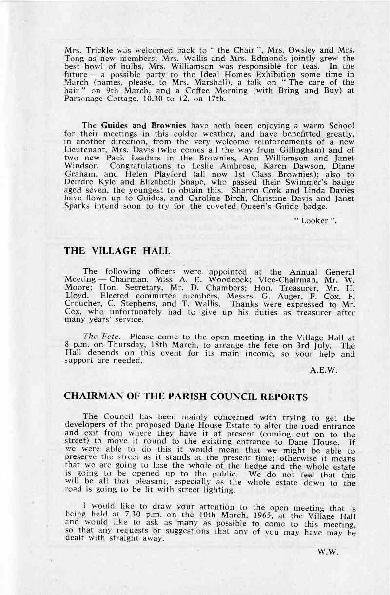 Parish Magazine page number 7 for Mar 1965