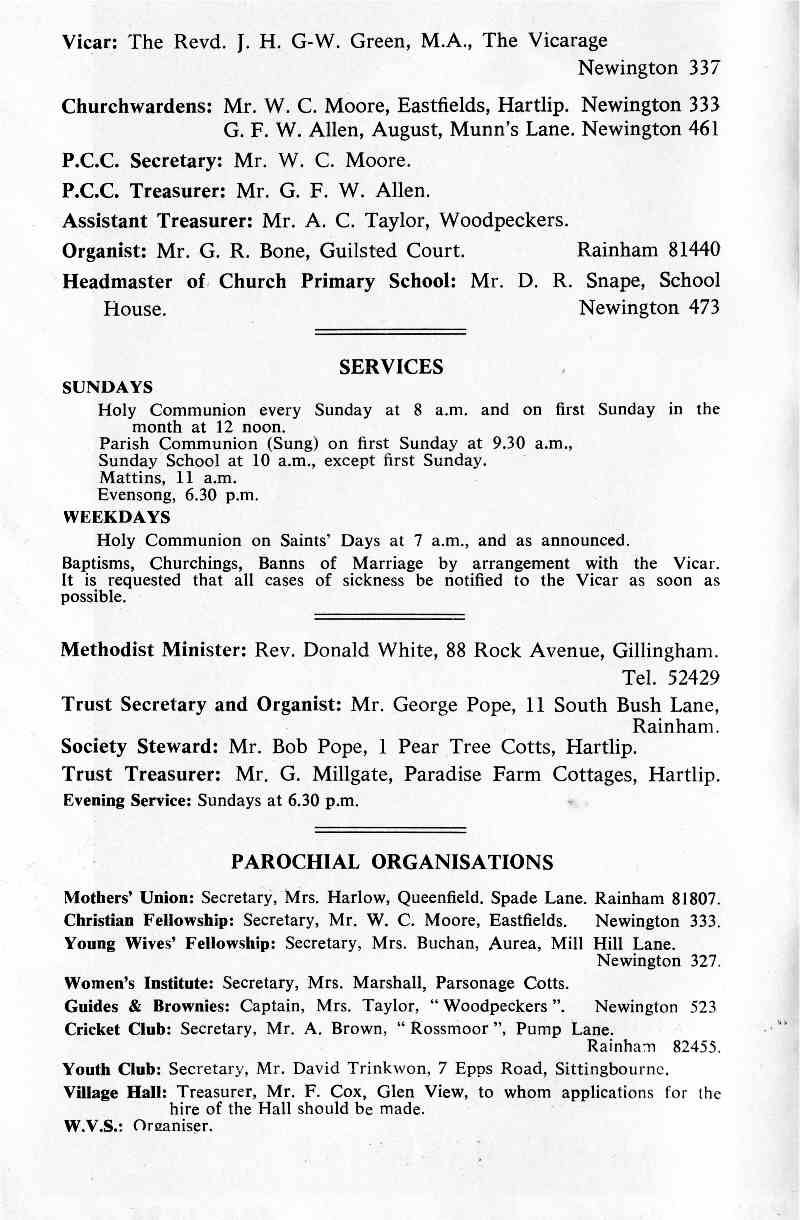 Parish Magazine page number 2 for May 1965