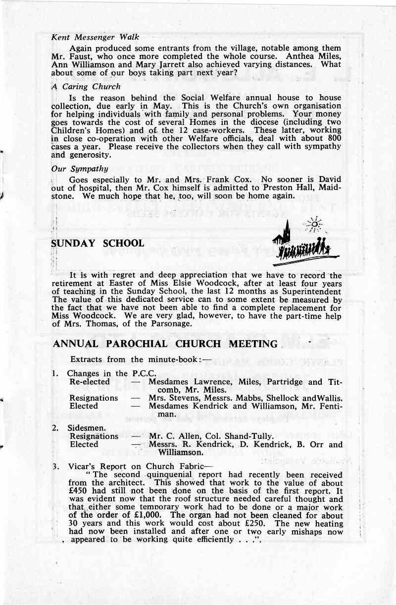 Parish Magazine page number 5 for May 1965