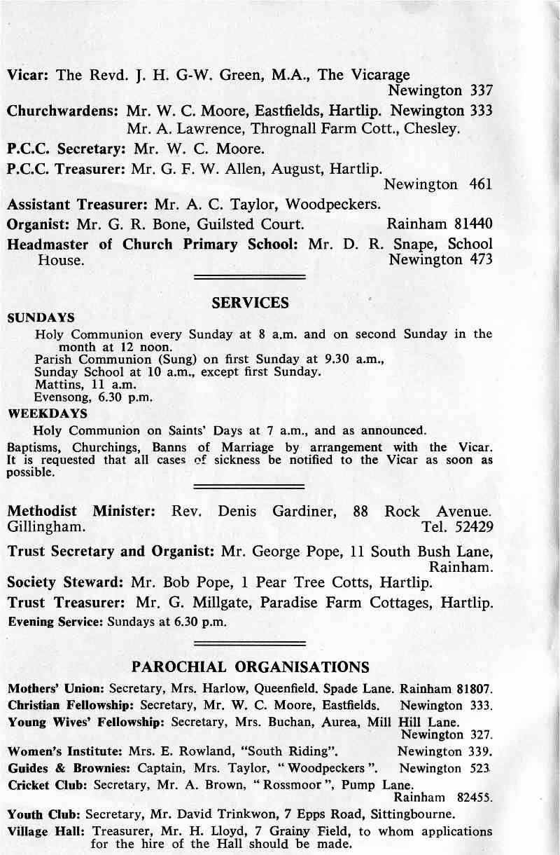 Parish Magazine page number 2 for Apr 1966