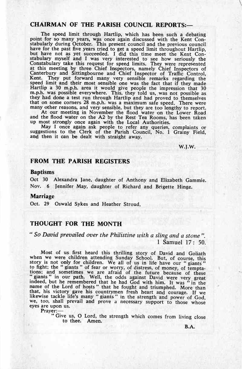 Parish Magazine page number 7 for Dec 1966