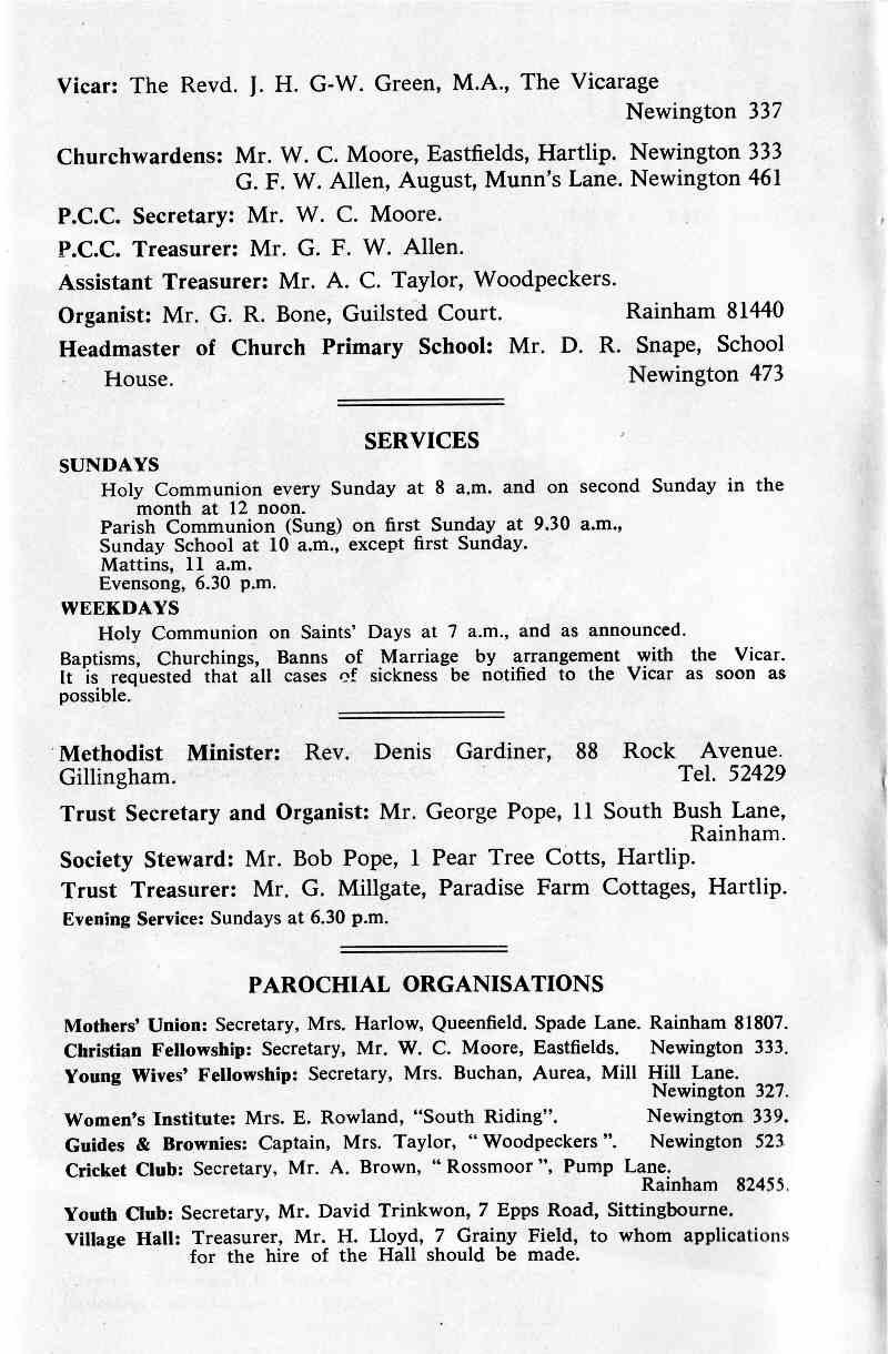 Parish Magazine page number 2 for Feb 1966