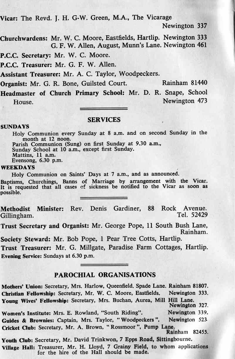 Parish Magazine page number 2 for Jan 1966