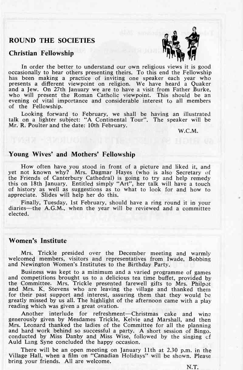 Parish Magazine page number 6 for Jan 1966