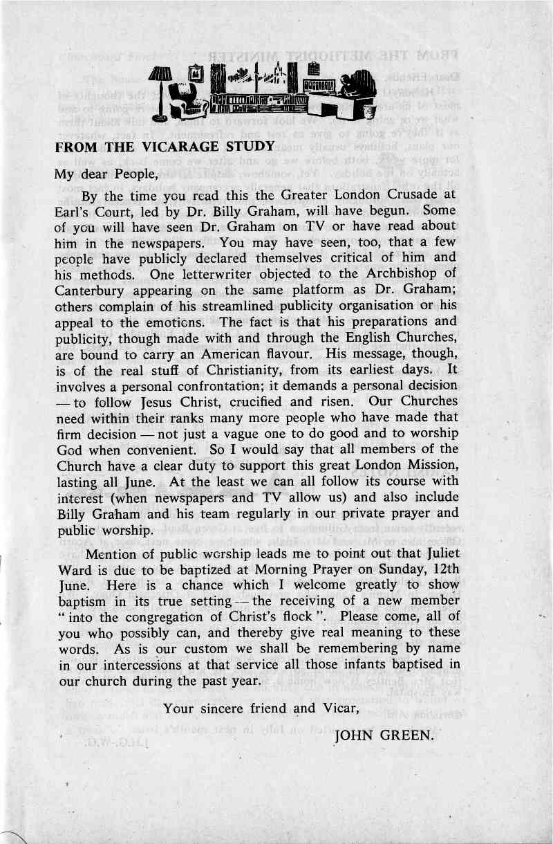 Parish Magazine page number 3 for Jun 1966