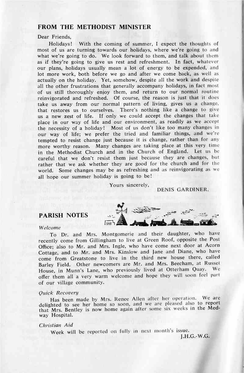 Parish Magazine page number 4 for Jun 1966