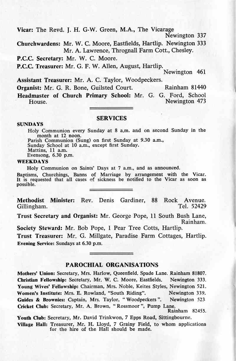 Parish Magazine page number 2 for Oct 1966