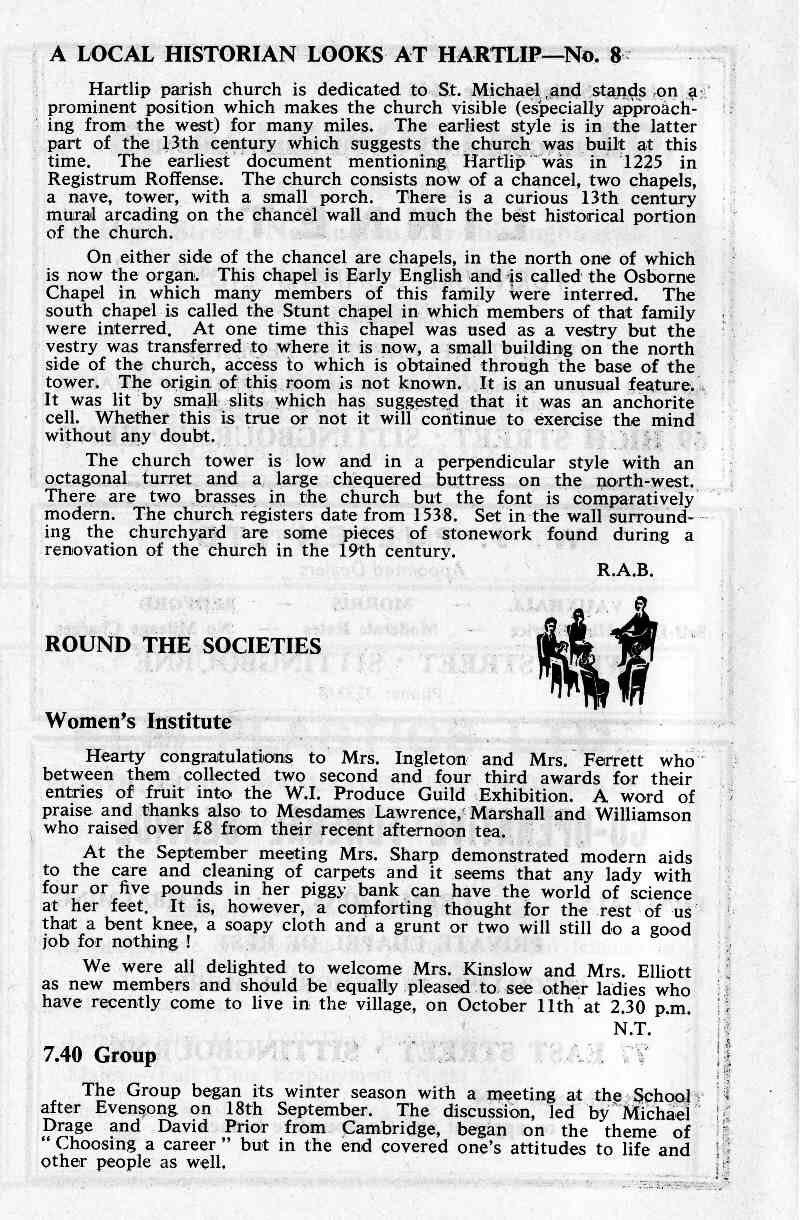 Parish Magazine page number 6 for Oct 1966