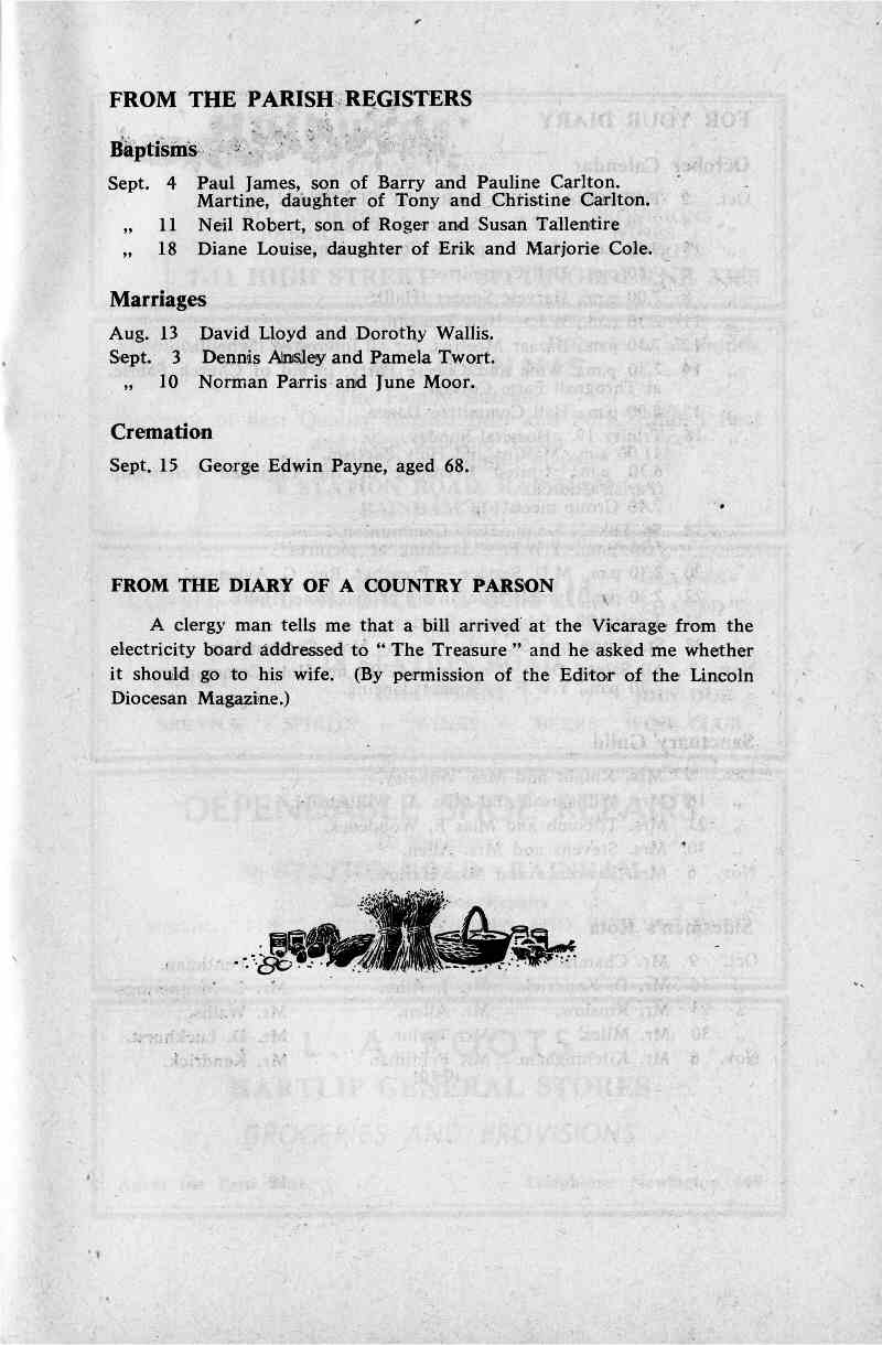 Parish Magazine page number 7 for Oct 1966