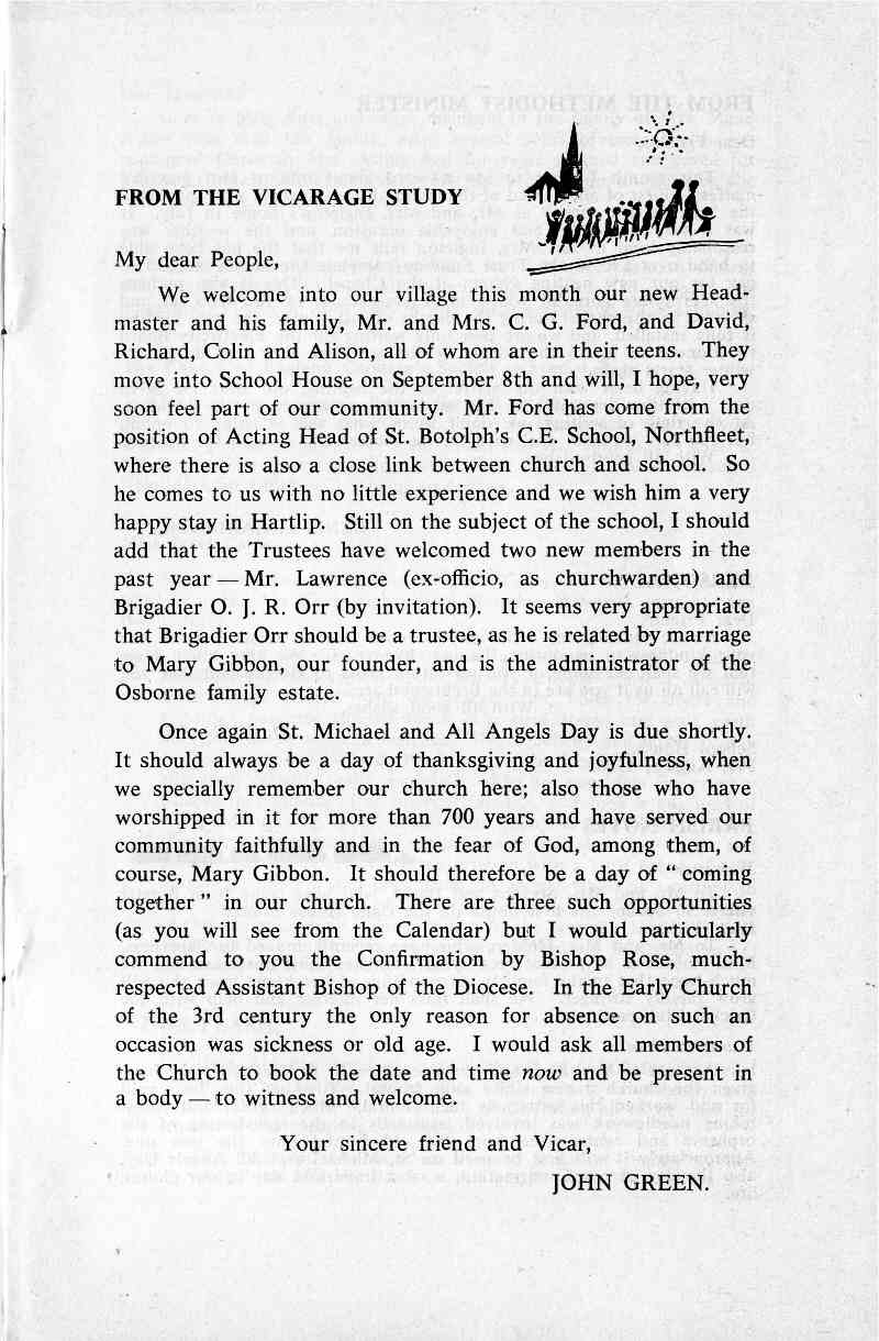 Parish Magazine page number 3 for Sep 1966