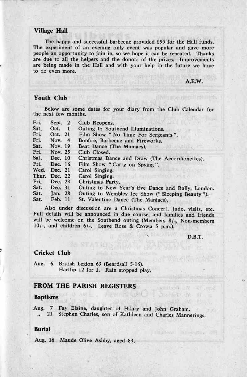 Parish Magazine page number 7 for Sep 1966