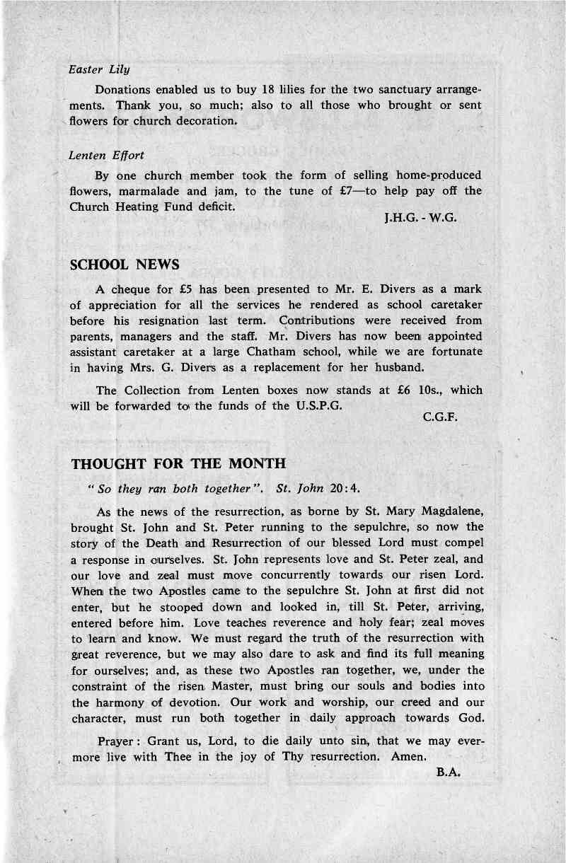 Parish Magazine page number 5 for Apr 1967