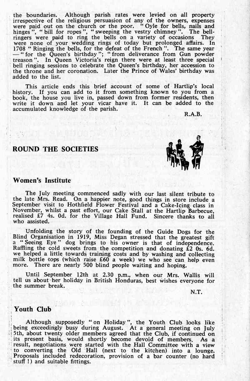 Parish Magazine page number 6 for Aug 1967