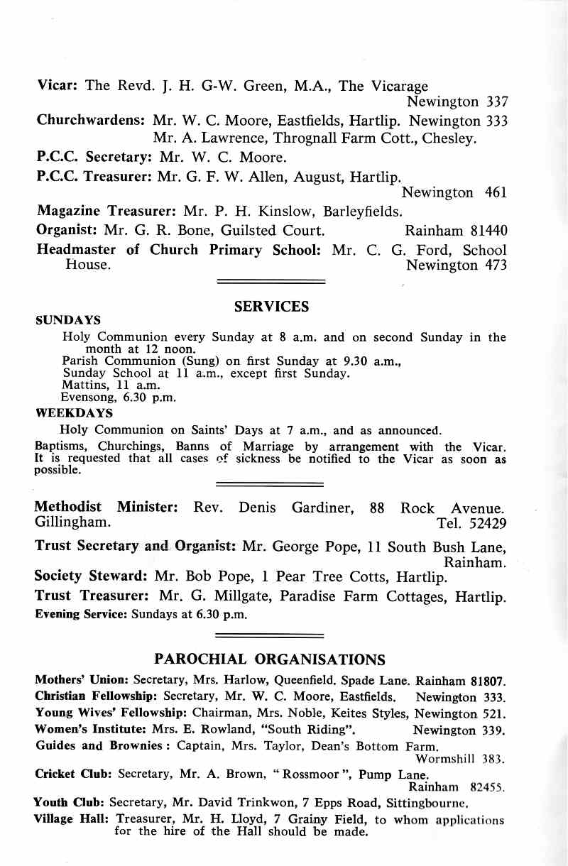 Parish Magazine page number 2 for Jan 1967