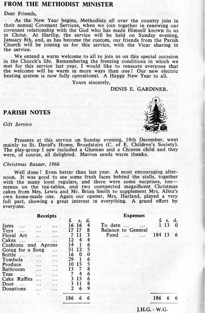 Parish Magazine page number 4 for Jan 1967