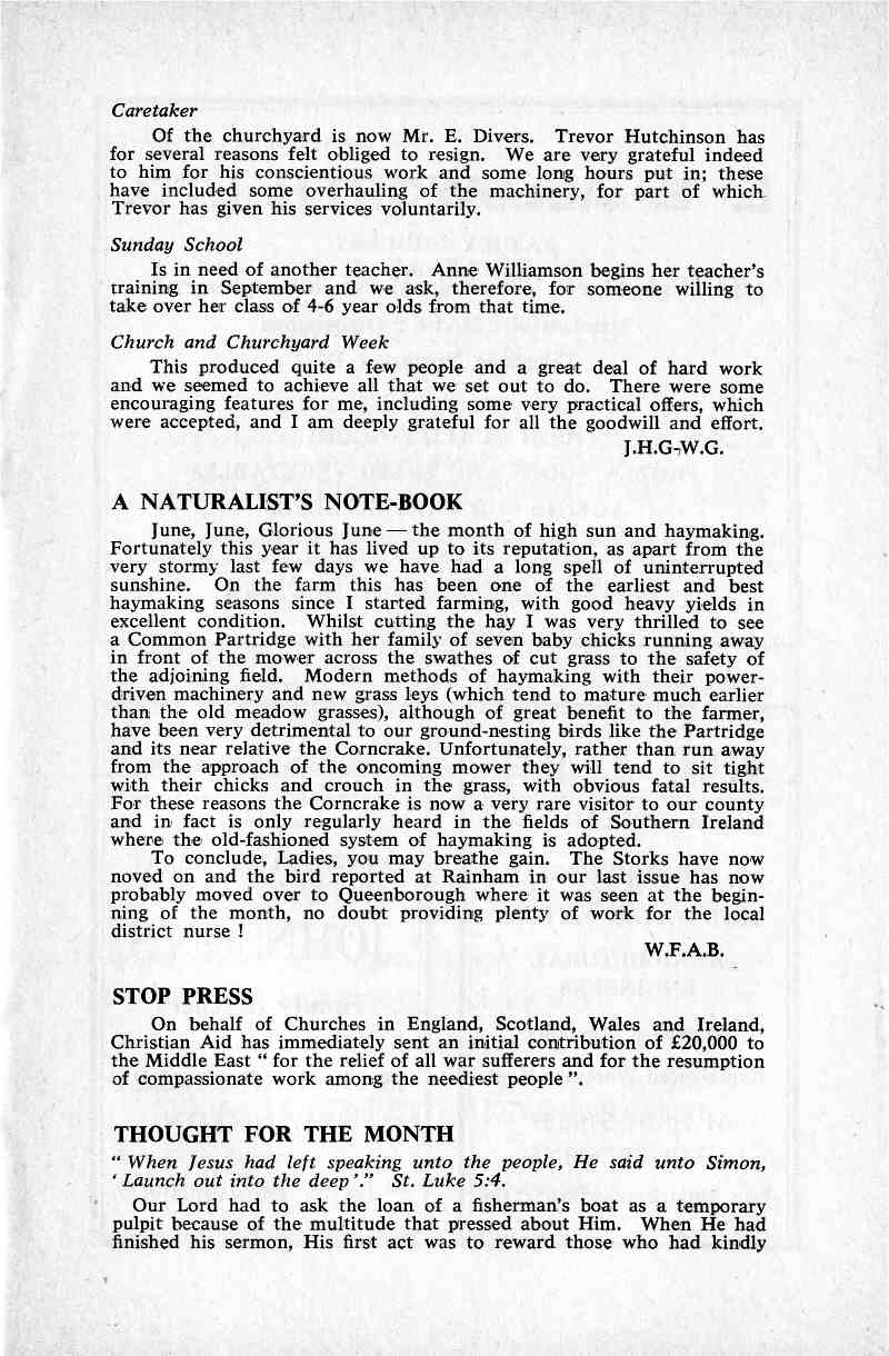 Parish Magazine page number 5 for Jul 1967