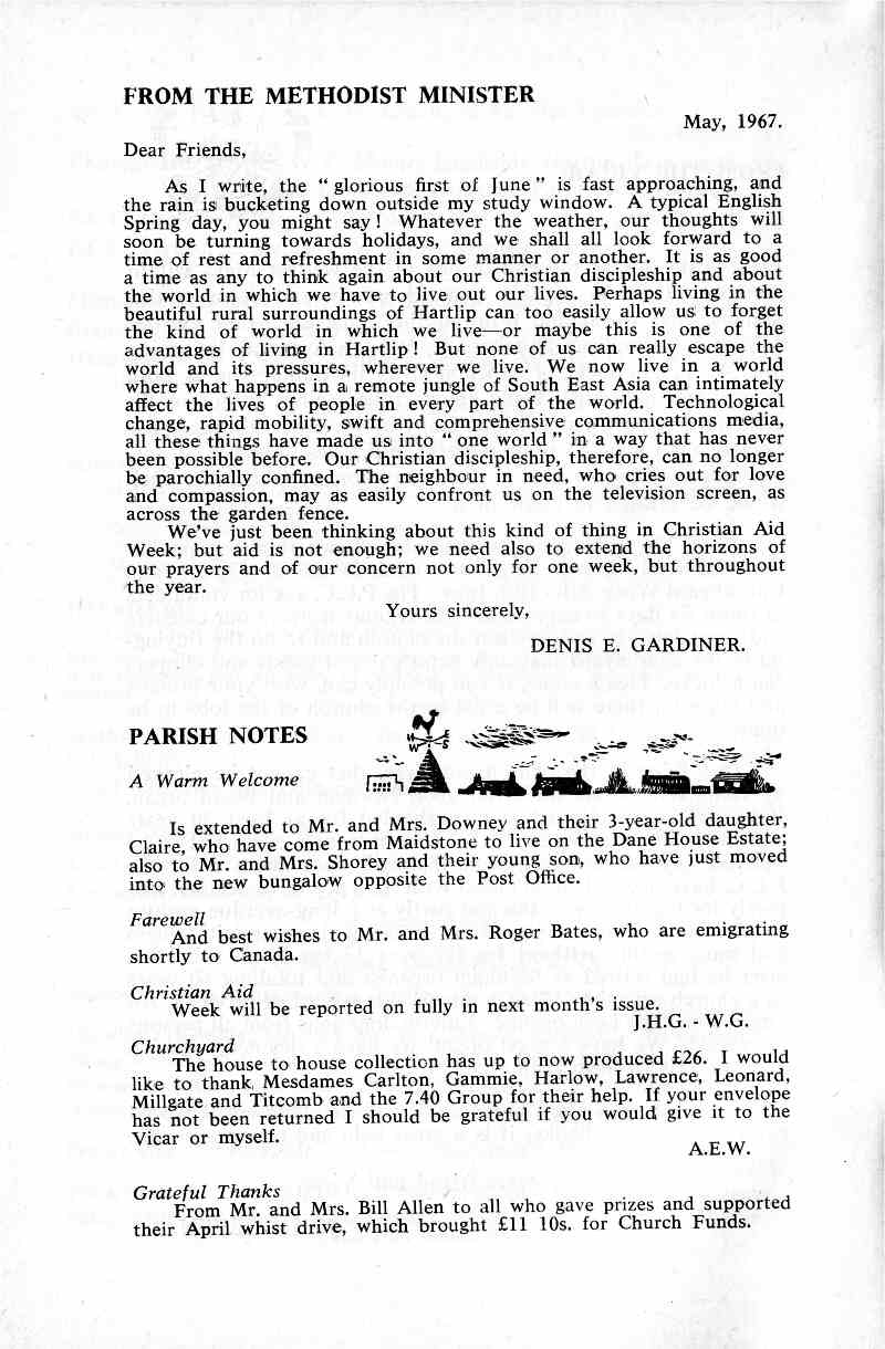 Parish Magazine page number 4 for Jun 1967