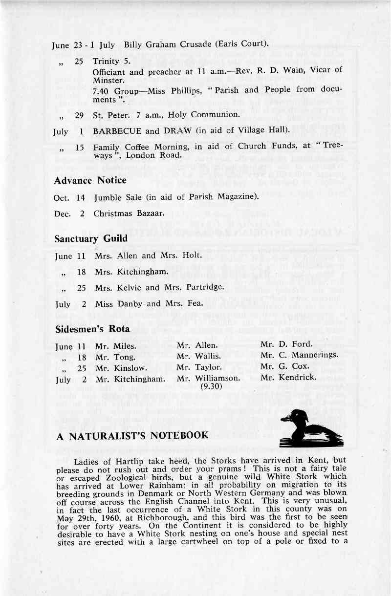 Parish Magazine page number 7 for Jun 1967