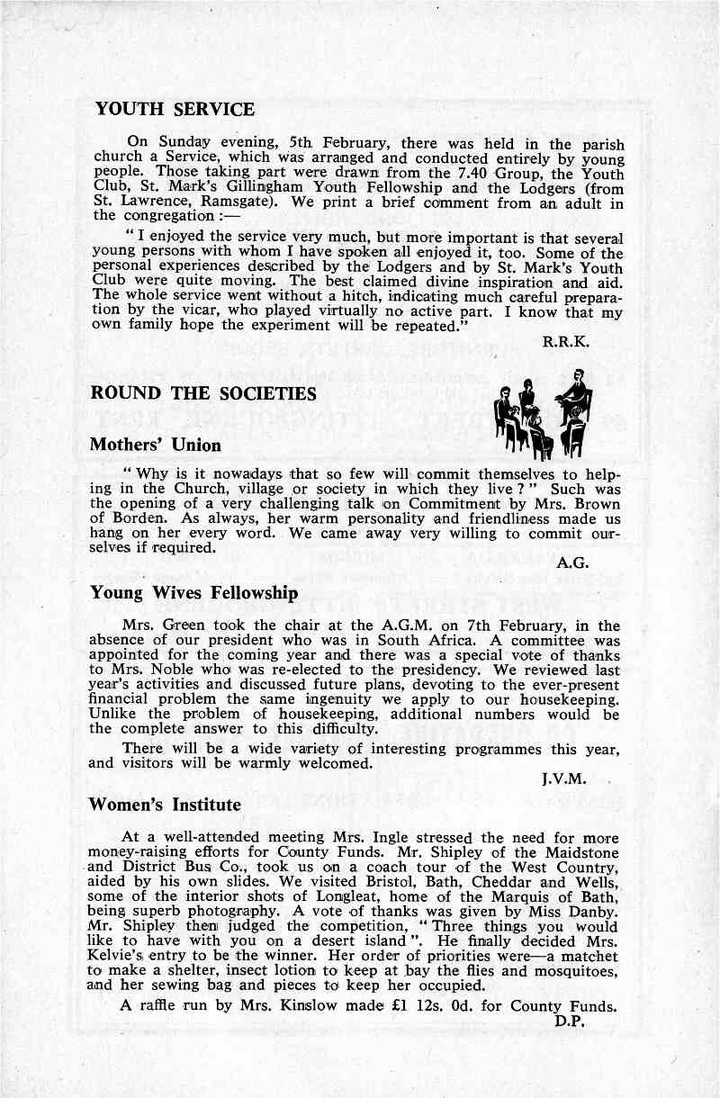 Parish Magazine page number 6 for Mar 1967