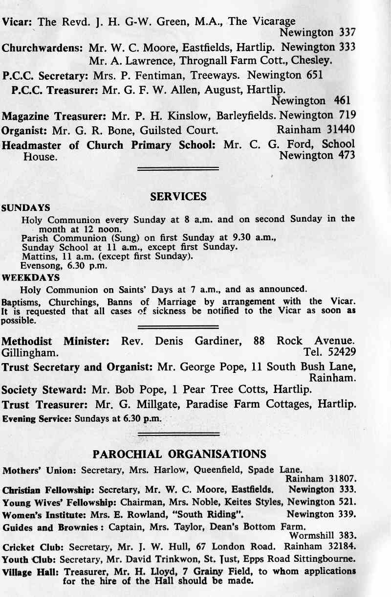 Parish Magazine page number 2 for Oct 1967