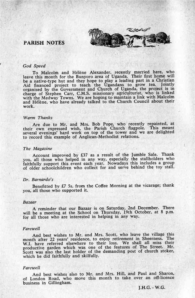Parish Magazine page number 4 for Oct 1967