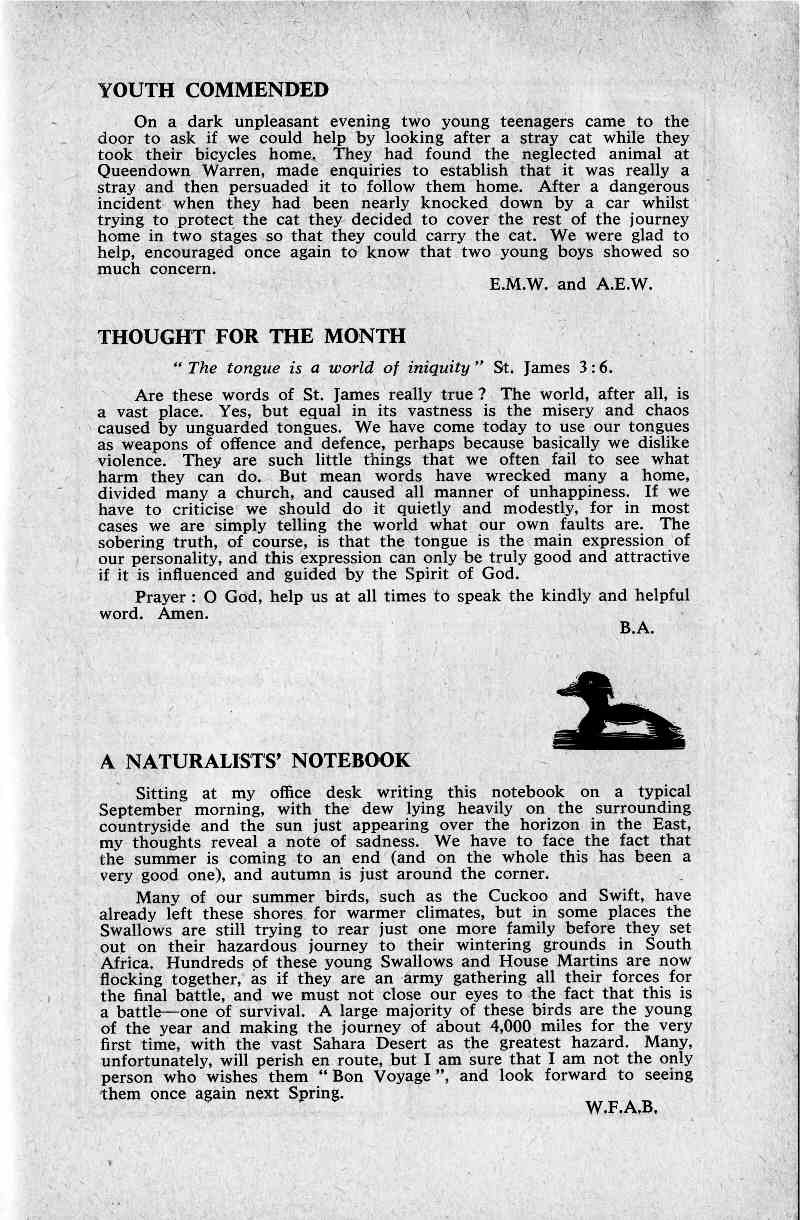 Parish Magazine page number 5 for Oct 1967