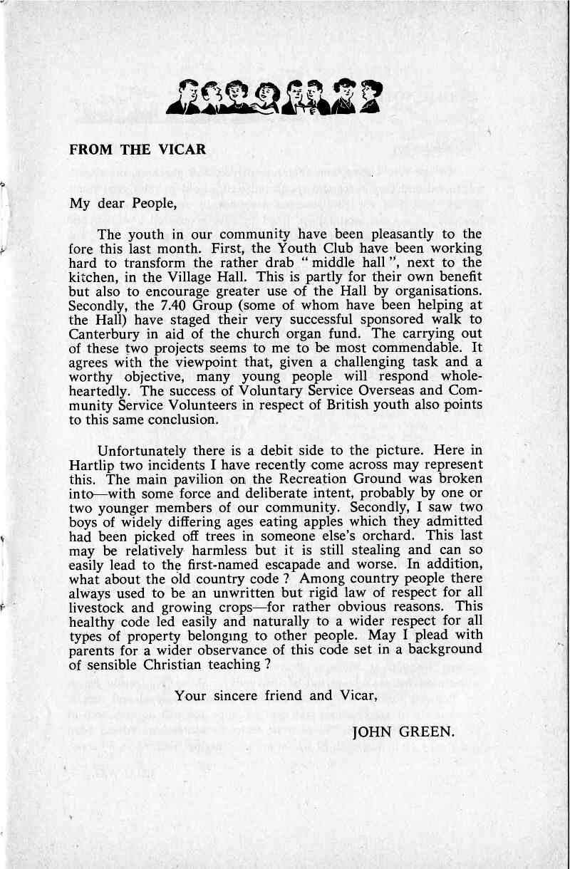 Parish Magazine page number 3 for Sep 1967