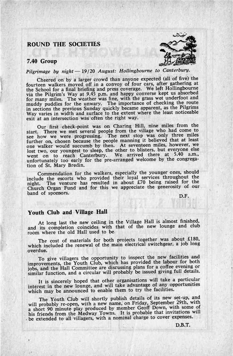 Parish Magazine page number 5 for Sep 1967