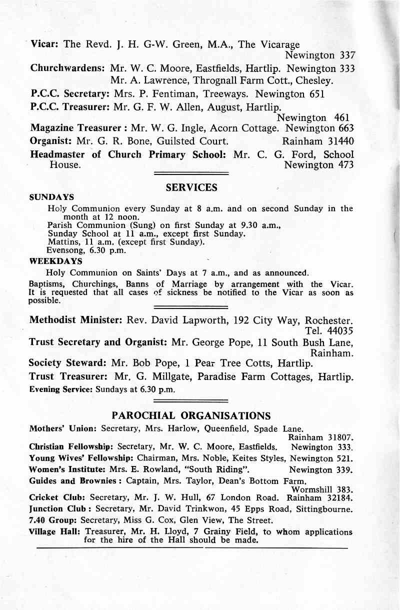 Parish Magazine page number 2 for Apr 1968