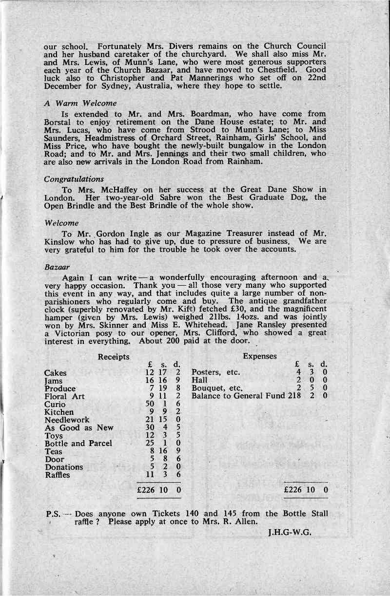 Parish Magazine page number 5 for Jan 1968