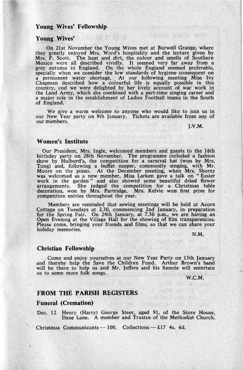 Parish Magazine page number 7 for Jan 1968