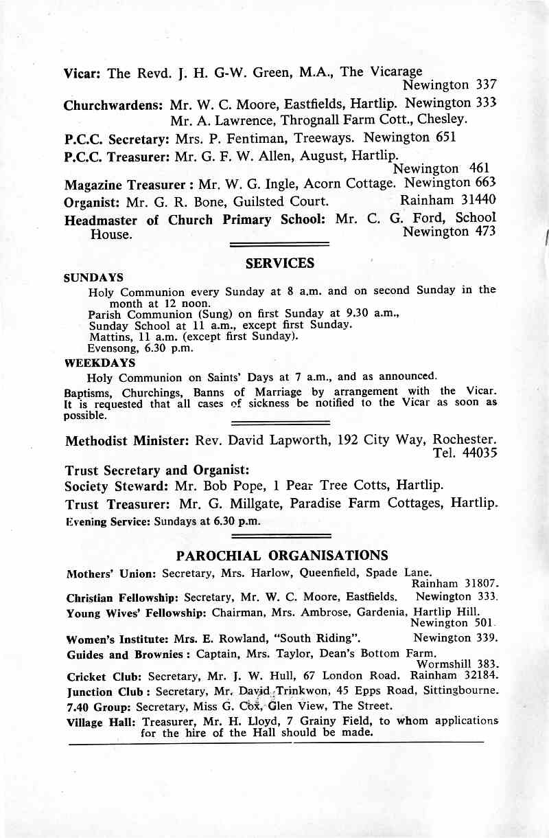 Parish Magazine page number 2 for Jul 1968