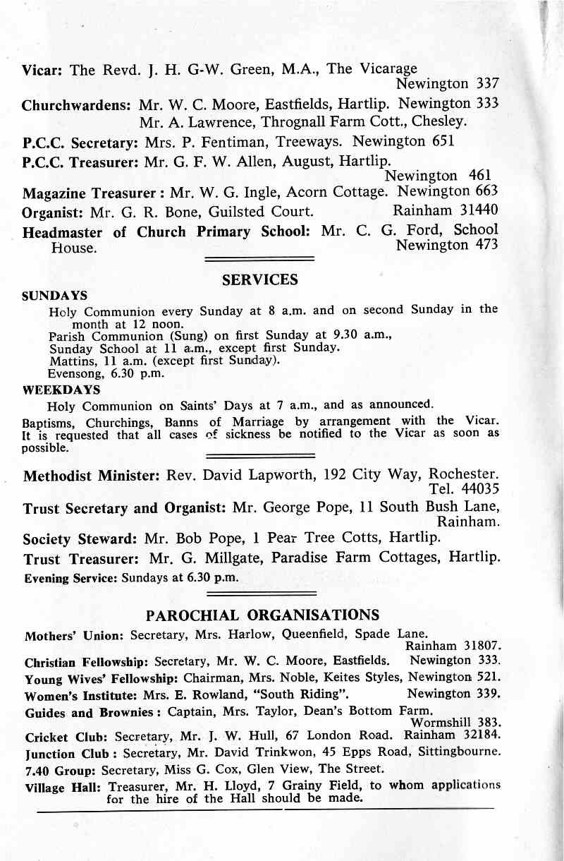 Parish Magazine page number 2 for Jun 1968