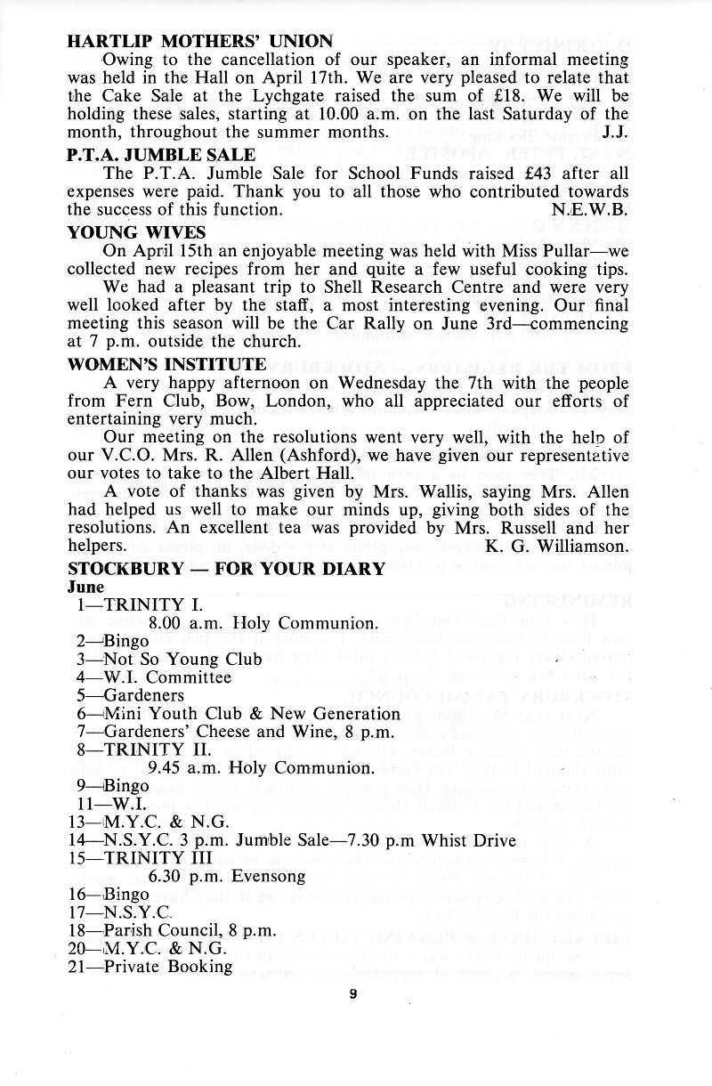 Parish Magazine page number 7 for Jun 1975